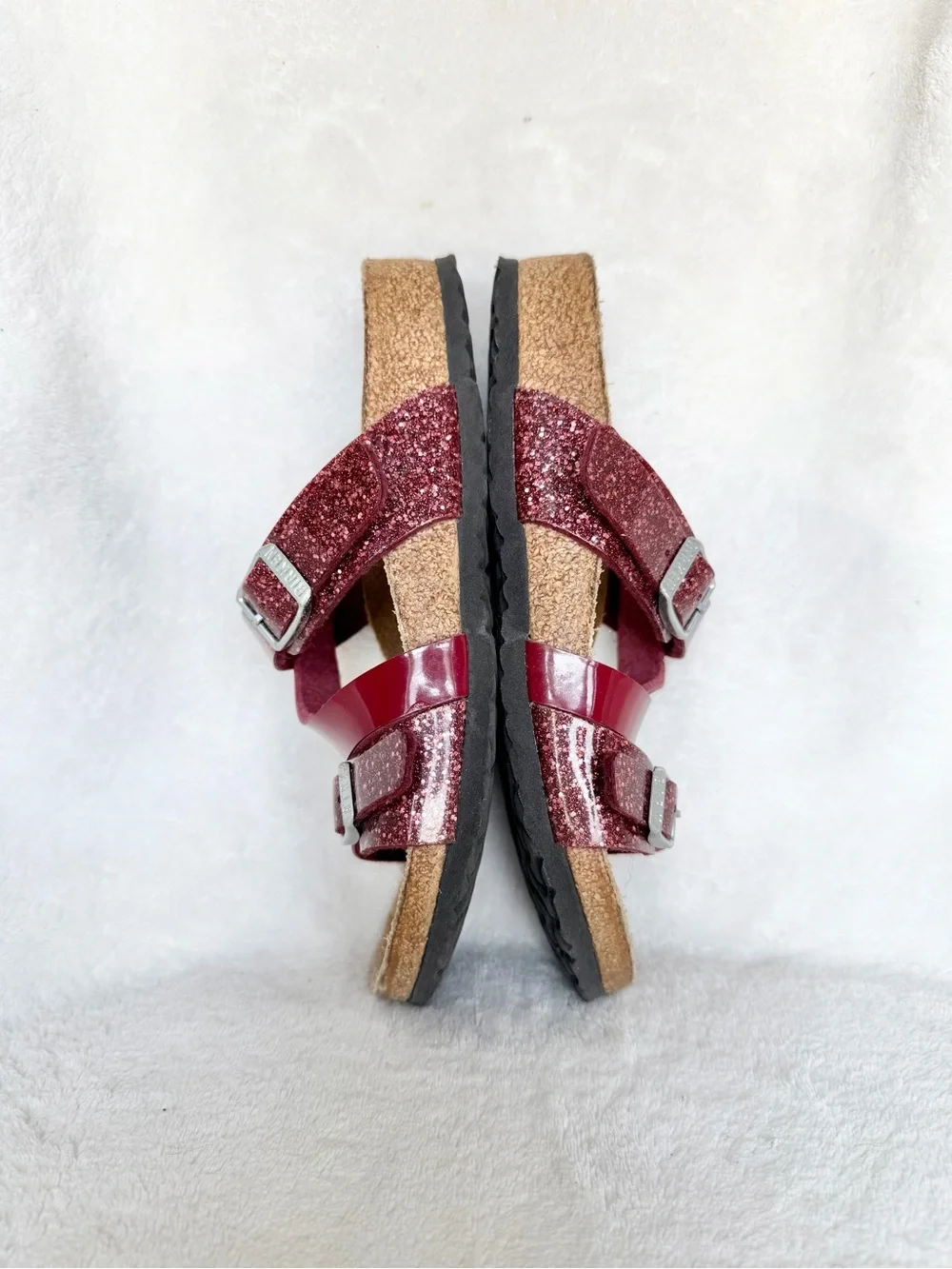 Birkenstock SALINA Burgundy Kids Sandal Cosmic Sparcle Mix Size EU 33 L2  Girl.